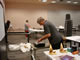 John dismantling everything to be moved to the new room configuration.  He did a great job too!