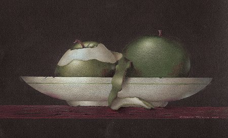 FREE! Apples in a Bowl Colored Pencil Tutorial