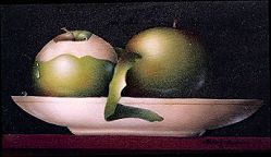 Apples in a Bowl Oils Tutorial