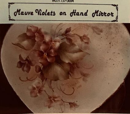 Mauve Violets by Peggy Stogdill